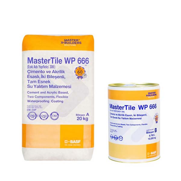 MasterTile WP 666 İki Bileşenli Tam Esnek Su Yalıtım Malzemesi 30 kg