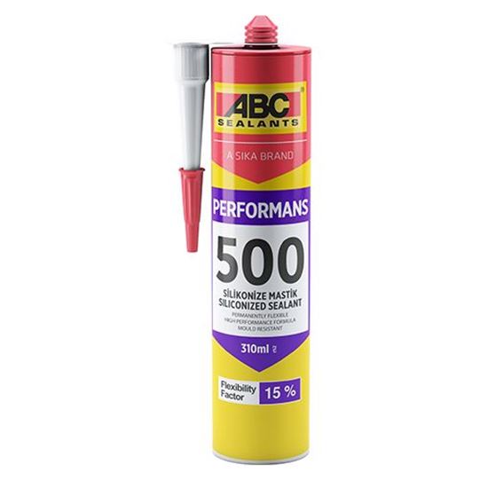 ABC 500 Performans Silikonize Mastik 310 ml Beyaz