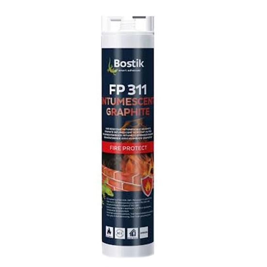 FP 311 Intumescent Graphite Yangına Dayanıklı İnümesan Grafit Mastik 310 ml