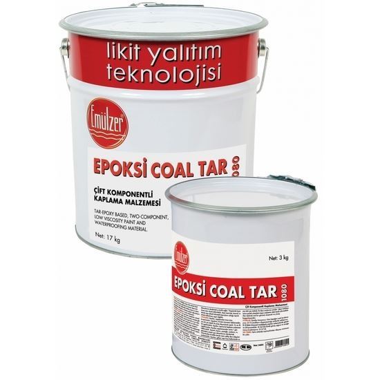Epoxy Coal TAR 85/15 Katran Esaslı Solventsiz Epoksi Boya 8.5 kg Bitüm + 1.5 kg Sertleştirici