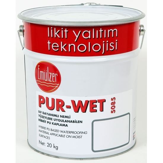 Pur-Wet Tek Bileşenli Hibrid-Poliüretan Sıvı Kaplama 4.5 kg/Metal Kova