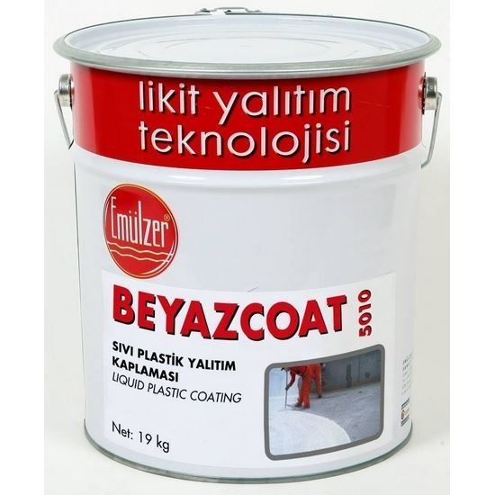 Elyaflı Beyazcoat Elastomerik Reçine Esaslı Sıvı Plastik Kaplama 19 kg/Kova
