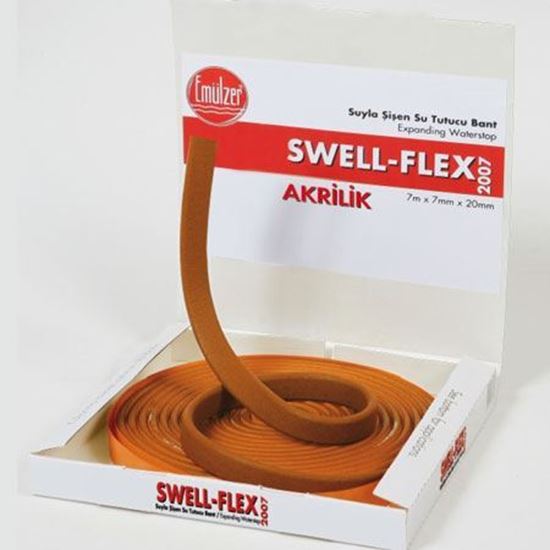 SWELL-FLEX Suyla Şişen Akrilik ve Butil Kauçuk Esaslı Su Tutucu Bant 10x20 mm (10 m/Kutu)