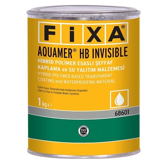 AQUAMER HB INVISIBLE Hibrid Polimer Esaslı Şeffaf Kaplama ve Su Yalıtım Malzemesi 1 kg