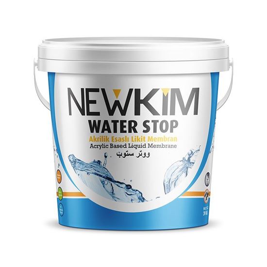 Newkim Water Stop Akrilik Esaslı Likit Membran Beyaz 3,5 kg
