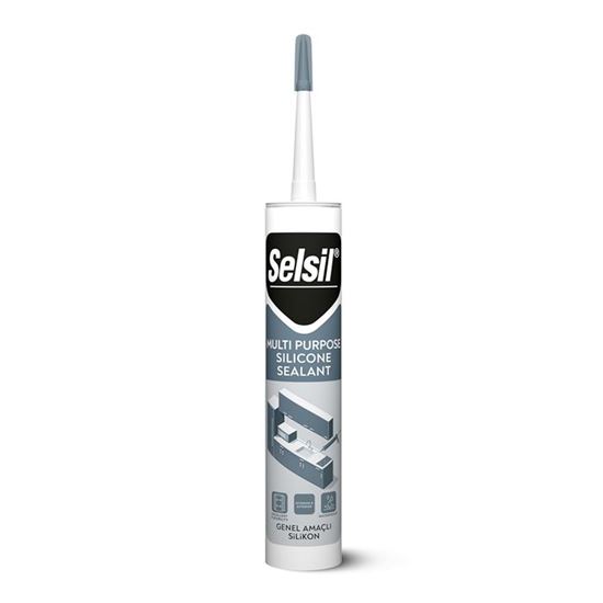 2528 Selsil Genel Amaçlı Silikon 280 gr Beyaz