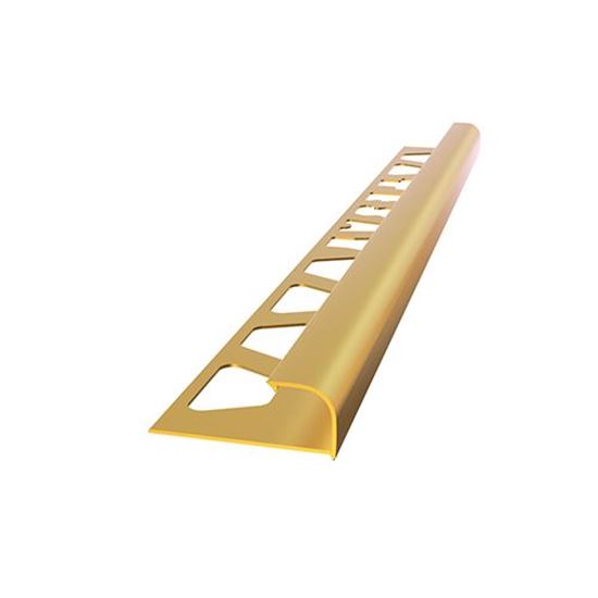 14 mm Alüminyum Dış Köşe Fayans Profili 270 cm Sarı Eloksal