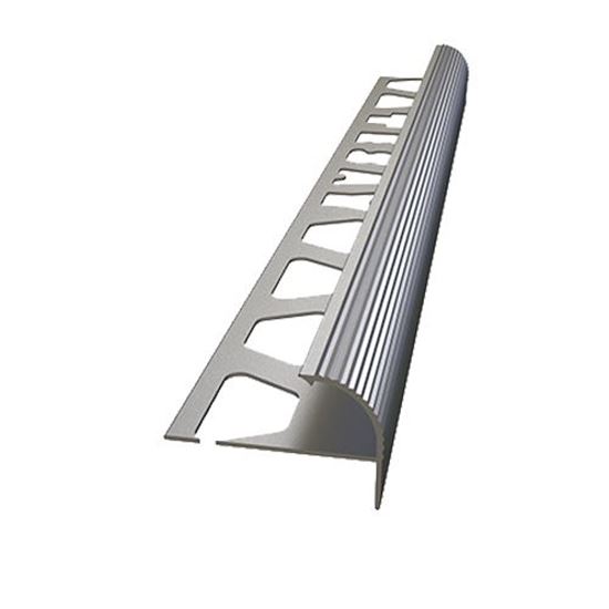 12 mm Alüminyum Merdiven Burunluk Profili 250 cm Mat Eloksal