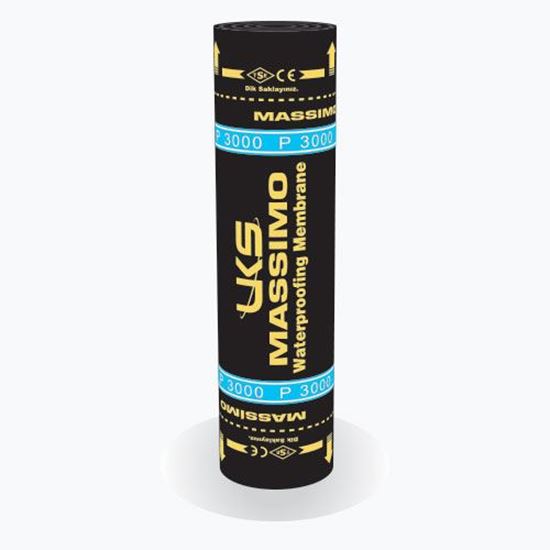 UKS Massimo C 3000 APP Katkılı Cam Tülü Taşıyıcılı Su Yalıtım Membranı 3 mm