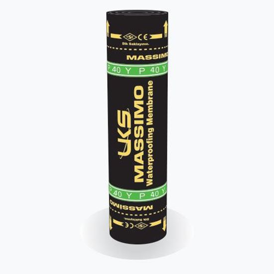 UKS Massimo P 40Y Polyester Keçe Taşıyıcılı Yeşil Mineral Taş Kaplı Su Yalıtım Membranı 3.5 mm