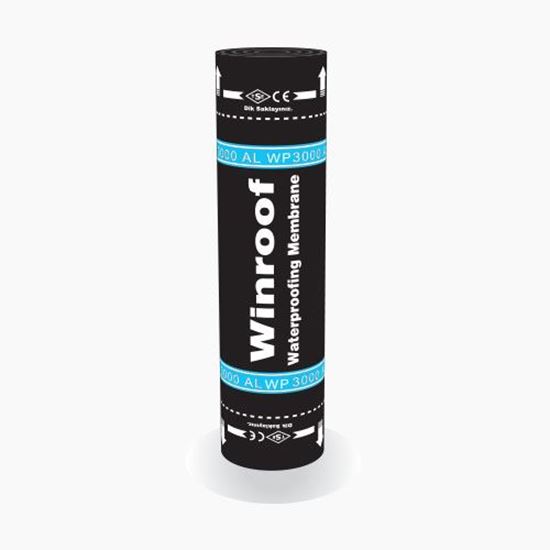 Winroof WP 3000 AL APP Katkılı Alüminyum Folyo Kaplı Plastomerik Esaslı Polyester Keçe Taşıyıcılı Su Yalıtım Membranı 3 mm